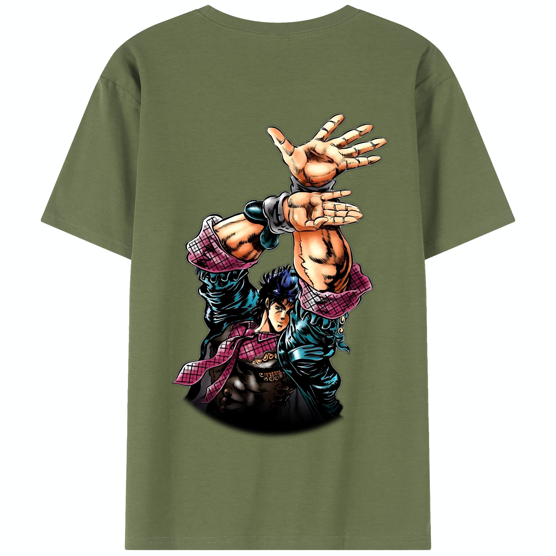 （画像用） ジョジョの奇妙な冒険 /ジョナサン?ジョースター JoJo's Bizarre Adventure Jonathan Joestar 綿100％半袖Tシャツ（背面プリント）